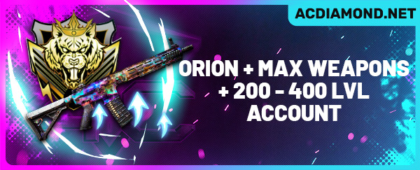 MW2 Orion + Max Weapons + 200-400 Level Account