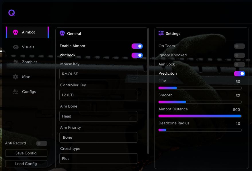 Q External -> BO6 | Warzone Cheat + Spoofer/Blocker